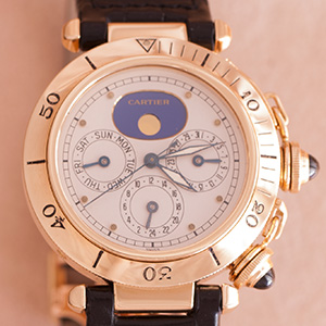 Cartier Pasha Day Date Moonface 